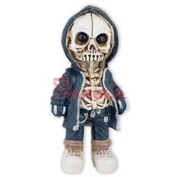[39625] FIGURA RESINA NIÑO ESQUELETO HIP-HOP NEGRO