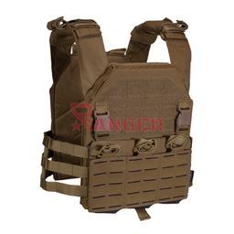 Chaleco portaplacas modular corte láser triple porta cargadores M4 Cordura Coyote