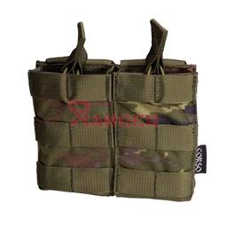 Porta cargadores doble para M4 AR15 MOLLE tipo daga Pixelado Boscoso