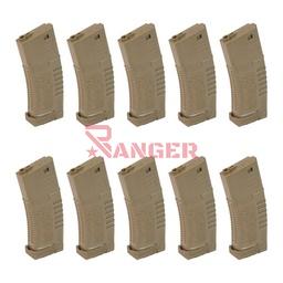[AR-CARAM140BOX-T] CARGADOR FUSIL AMOEBA M4 140RDS 10PCS TAN