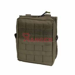 Bolsa utilitaria larga Molle con velcro y cremallera Ranger