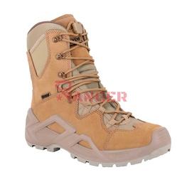 Bota de piel impermeable con ganchos cerrados y suela de tracción Coyote