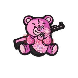 Parche PVC 3D Teddy Terror Rosa