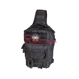 Bolso bandolera táctico de nylon con velcro y sistema MOLLE