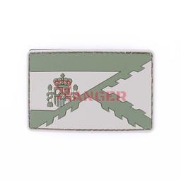 PARCHE PVC 5x8 CM CON VELCRO VERDE