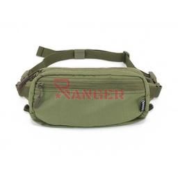 Riñonera rectangular de poliéster Verde