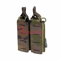 Portacargadores doble para pistola 2 cargadores sistema molle corte láser Pixelado Boscoso