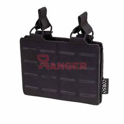 Portacargadores doble para M4 compatible con AR15 corte láser sistema MOLLE poliéster