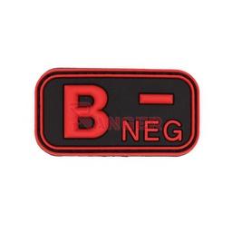 PARCHE PVC GRUPO SANGUÍNEO B NEGATIVO