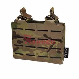 Portacargadores doble para M4 AR15 MOLLE corte láser Multicam