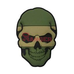 Parche PVC 3D Calavera Verde