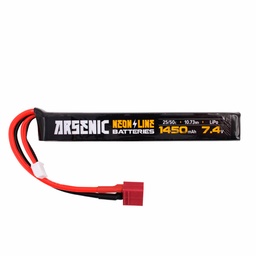 BATERÍA Arsenic Li-Po 7.4V 1450mAh 25C/50C Formato Stick con conector T-DEAN