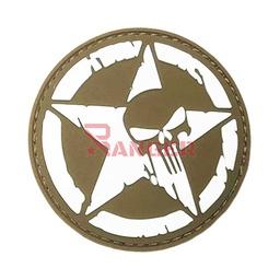PARCHE PVC ESTRELLA PUNISHER Tan