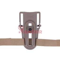 Adaptador de cinturón de montaje bajo para funda de pistola Tan