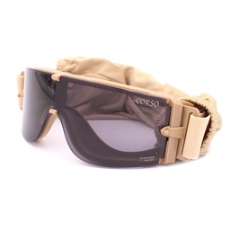 GAFAS DE PROTECCIÓN CON 3 LENTES INTERCAMBIABLES POLICARBONATO ANTIEMPAÑANTE TAN