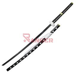 Katana de 170 cm con hoja de 115 cm en acero y empuñadura de madera