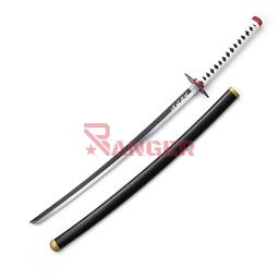 Katana 104 cm hoja de acero vaina de madera