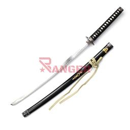 Katana réplica Hattori Hanzo de 102 cm con hoja de acero al carbono para colección y cosplay