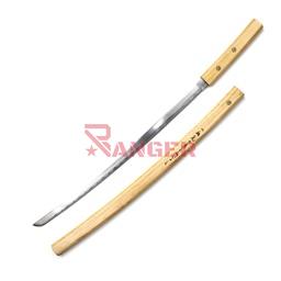 Katana decorativa 99 cm con hoja de acero Madera