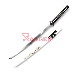 Katana decorativa 103 cm longitud total hoja 68 cm acero Blanca