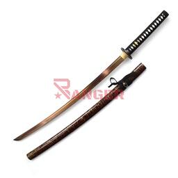 ESPADA KATANA 104 CM HOJA DE ACERO TSUBA DE METAL TSUKA DE MADERA VAINA DE MADERA BH 4024