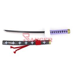 Katana wakizashi mini 40 cm sin filo con vaina de madera