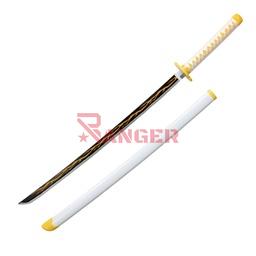 [BH-3062] KATANA BH MADERA 3062 DMSY 104CM BLANCA-AMARILLA