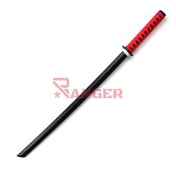 Katana de entrenamiento 100 cm madera mango encordado guarda de madera sin filo