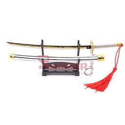 KATANA MINI LLAVERO 22CM ALEACION DE ZINC BLANCA