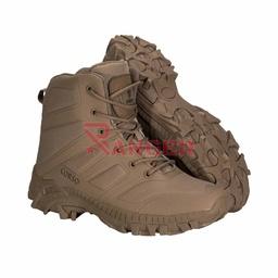 Bota táctica de caña 6 pulgadas microfibra y nylon con refuerzo de poliuretano suela de caucho Coyote