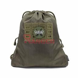 Mochila deportiva 7 litros con sistema MOLLE y velcro Verde