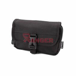 Bolsa lateral compacta de poliéster 2 bolsillos con clip y velcro