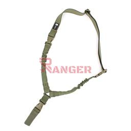 Correa para fusil 1 punto de nylon y acero Verde