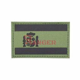 Parche Constitución IR con velcro 4,9 cm por 8 cm Verde