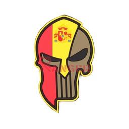 PARCHE PVC 3D PUNISHER CASCO ESPARTANO 9,2 x 5,5 cm