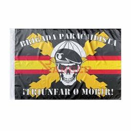 [IW-70352-BK] BANDERA BRIPAC CALAVERA IMMORTAL RASO 150 X 90 NEGRA