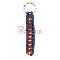 [IW-0308-NVBL] LLAVERO PARACORD IMMORTAL BANDERA ESPAÑA MARINO