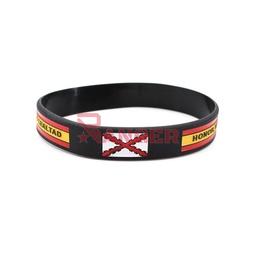 [IW-70501-BK] PULSERA IMMORTAL PVC BORGOÑA NEGRA