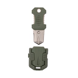 Cuchillo mini MOLLE con funda rígida Verde