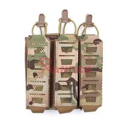 PORTACARGADORES TRIPLE PARA MP5 Y MP7 MOLLE CORTE LÁSER MULTICAM