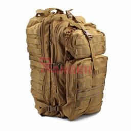 Mochila 3 días 54 litros con sistema Molle y clip Coyote
