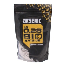 Bolas biodegradables 6 mm 0,28 g 1 kg Blancas