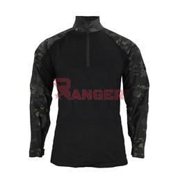 Camiseta de combate con coderas y velcro