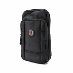 Bolso bandolera de cordura 3 bolsillos con cremalleras 20,4 x 12,7 cm