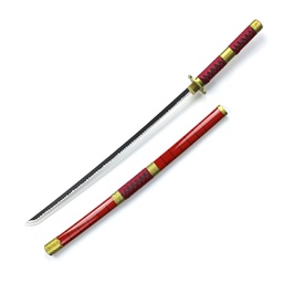 Katana de madera con LED 102 cm Rojo