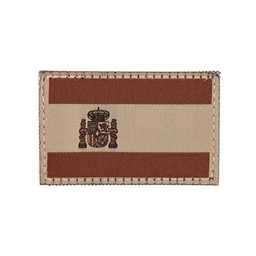 PARCHE MICROBORDADO BANDERA ESPAÑA COYOTE 5x8 CM