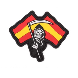 PARCHE PVC 3D GUADAÑA ESPAÑA ROJO-AMARILLO