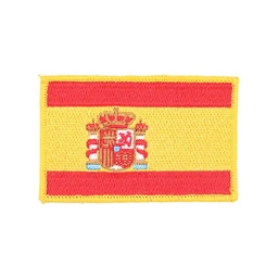 Parche bordado Bandera de España Constitución con velcro Amarillo