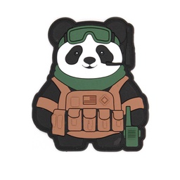 PARCHES PVC 3D OSO PANDA TÁCTICO COYOTE