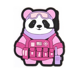 Parche PVC 3D Oso Panda Rosa